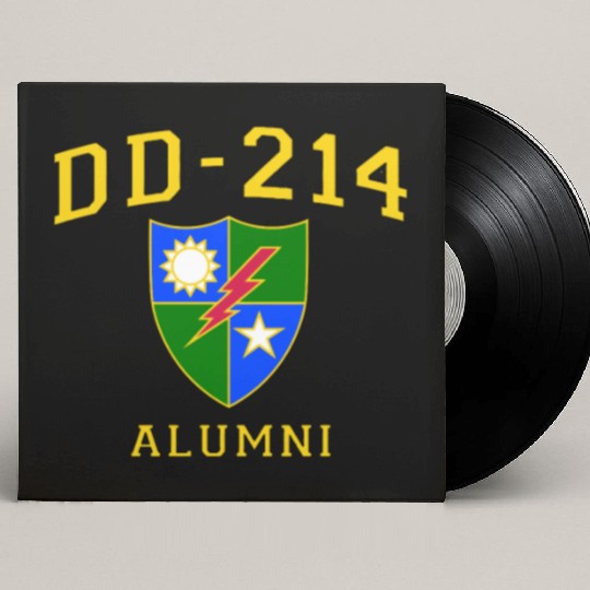 US Army Ranger Veteran DD214 Alumni Logo Insignia Custom Vinyl Record Sleeves