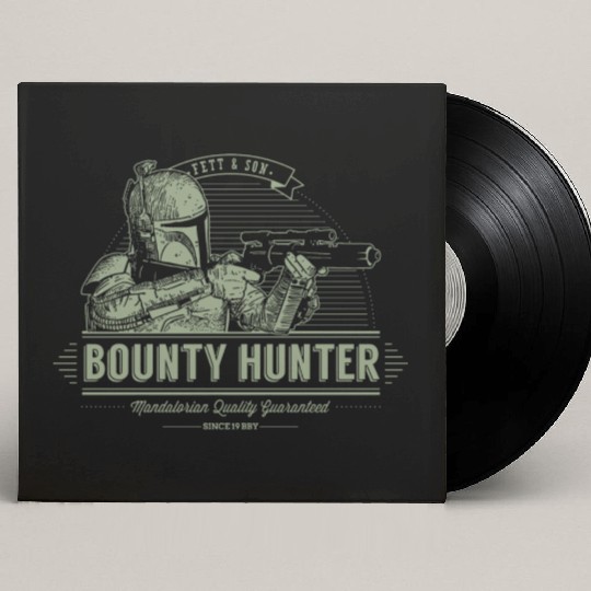 Boba Fett and son Bounty hunter Custom Vinyl Record Sleeves