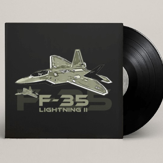 F-35 Lightning fighter jet Custom Vinyl Record Sleeves