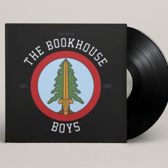 Twin Peaks The Bookhouse Boys Est 1990 Logo Custom Vinyl Record Sleeves