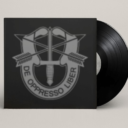 Us Special Forces De Oppresso Liber Chest Grey Custom Vinyl Record Sleeves