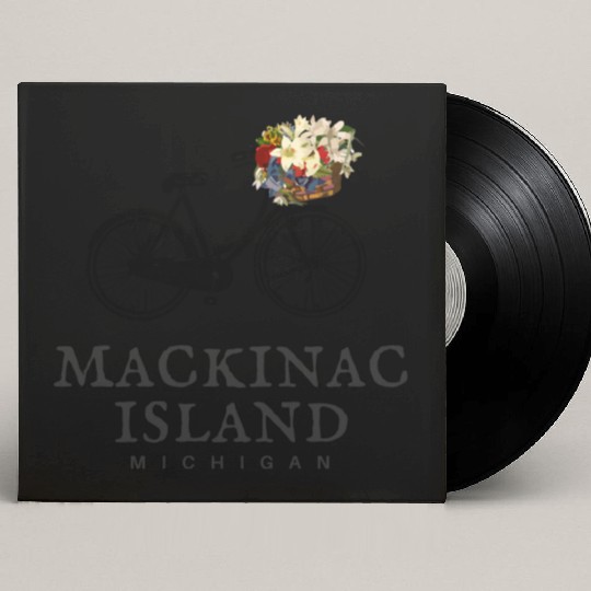 Mackinac Island Bike Michigan Custom Vinyl Record Sleeves
