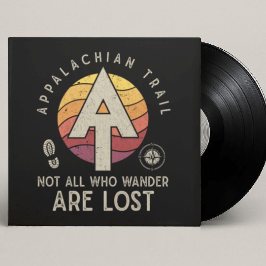 Appalachian Trail Logo Hiking Wander in the US Custom Vinyl Record Sleeves