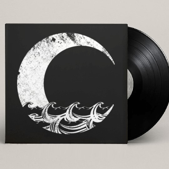 Moon and Ocean Custom Vinyl Record Sleeves