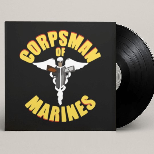 Us Navy Corpsman 8404 Fmf Veteran Front & Back Des Custom Vinyl Record Sleeves
