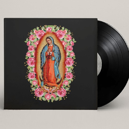 Our Lady Virgen De Guadalupe Virgin Mary Custom Vinyl Record Sleeves