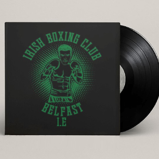 Irish Boxing Club Belfast Boxer Gifts Boxing Lover Custom Vinyl Record Sleeves