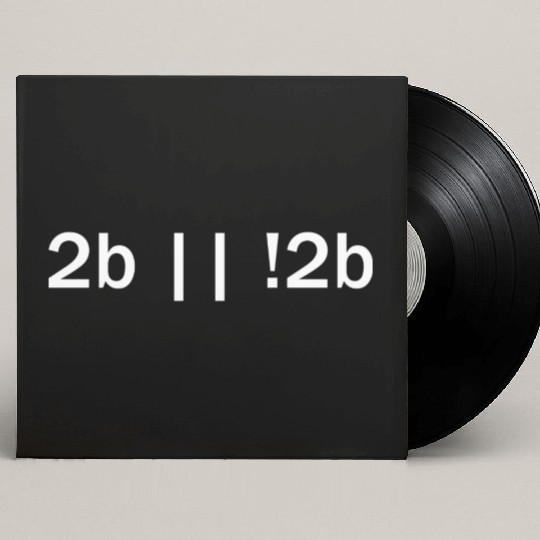 2b || !2b Funny Programmer Developers Computer Custom Vinyl Record Sleeves