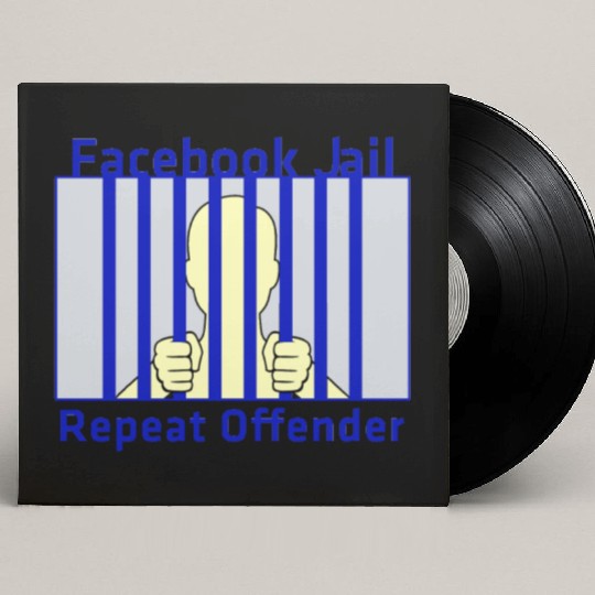 Facebook Jail Repeat offender Custom Vinyl Record Sleeves