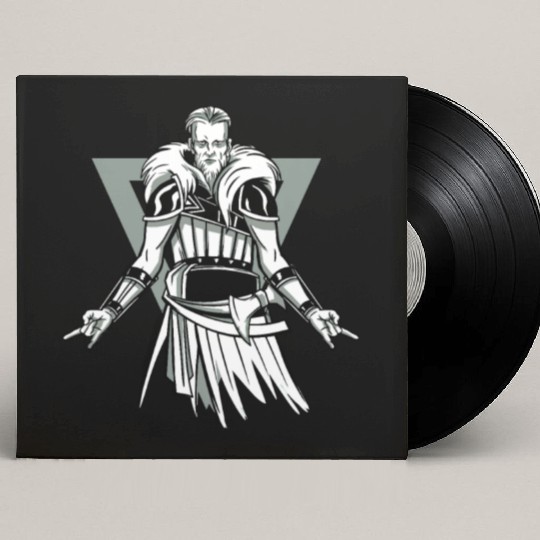 Viking Viking Head Odin Thor Axe Ragnar Fighter Custom Vinyl Record Sleeves