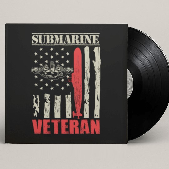 US Military Submarine Gift For A Veteran Custom Vinyl Record Sleeves