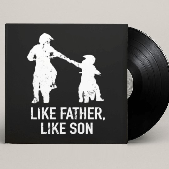 Motocross Like Father, Like Son Dirt Bike Custom Vinyl Record Sleeves