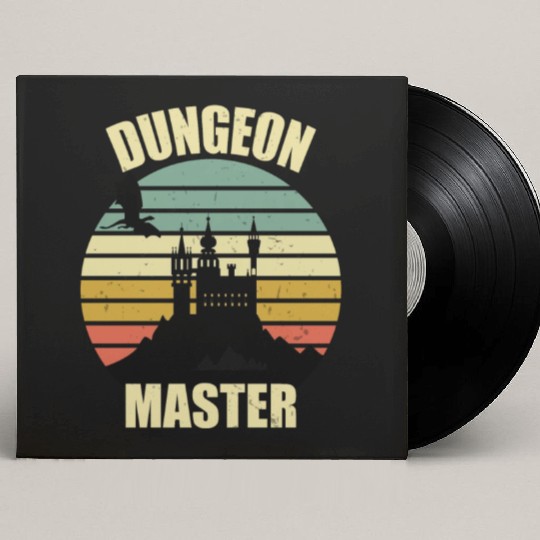 Dungeon Master - Bez I'm DM Smiles Retro Dragon Custom Vinyl Record Sleeves