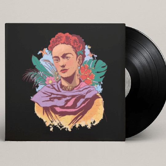 FRIDA KAHLO COLOR PORTRAIT Custom Vinyl Record Sleeves