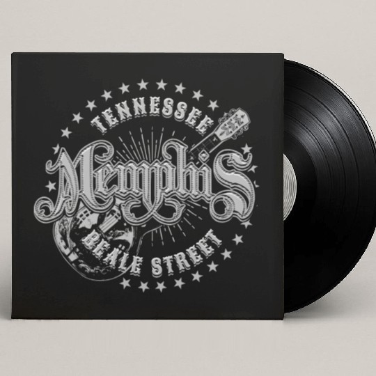 Memphis Tennessee Beale Street Custom Vinyl Record Sleeves