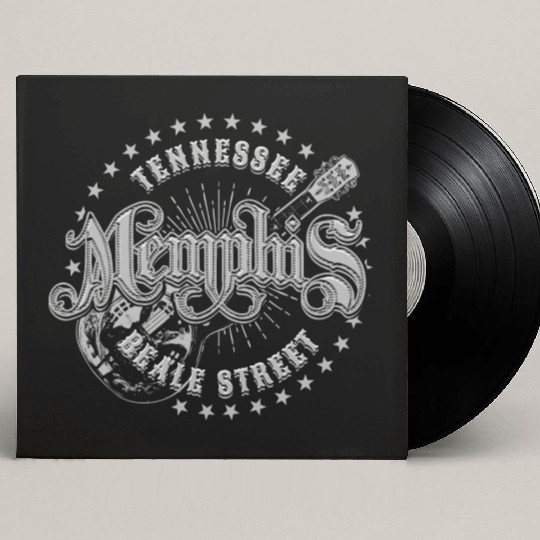 Memphis Tennessee Beale Street Custom Vinyl Record Sleeves