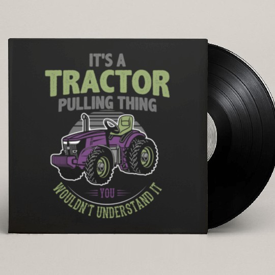 tractor pulling, tractor pulling racing, tractors Custom Vinyl Record Sleeves