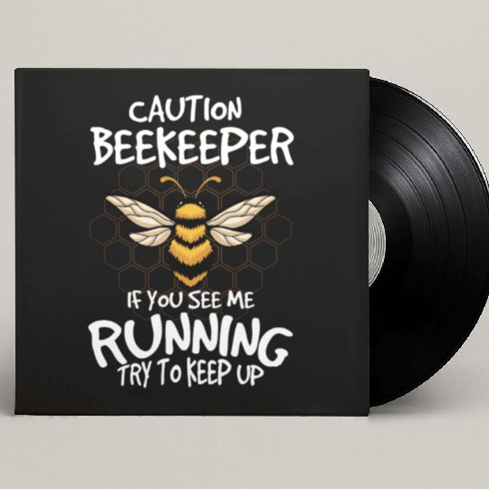 Honey, Beekeeper, Beekeeping, Beekeeping, Bee Custom Vinyl Record Sleeves