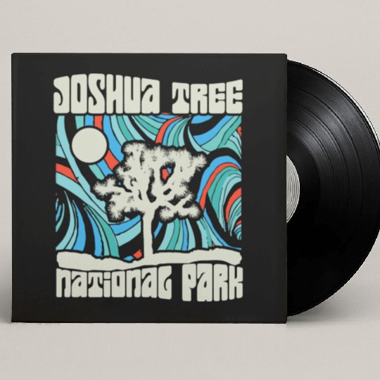 Joshua Tree National Park Retro Psychedelic 60S Ho Custom Vinyl Record Sleeves