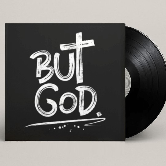 But God Cross Christian Custom Vinyl Record Sleeves