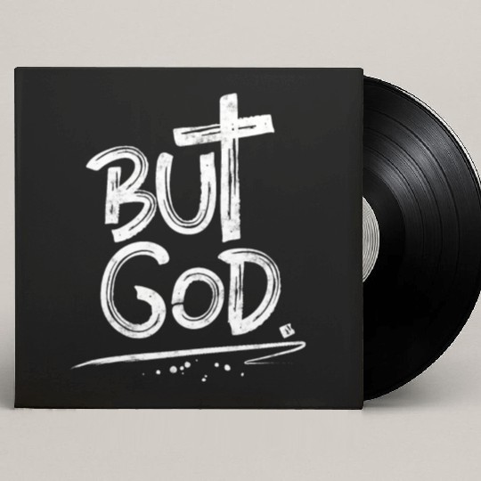 But God Cross Christian Custom Vinyl Record Sleeves
