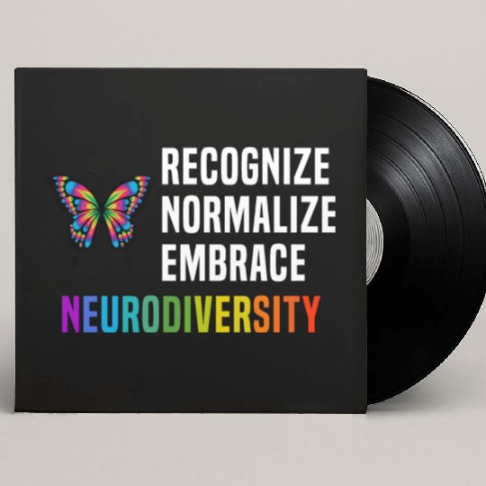Recognize Embrace Neurodiversity Custom Vinyl Record Sleeves