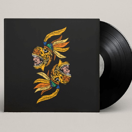 Aztec Warior Jaguar Maya Inca Culture Custom Vinyl Record Sleeves