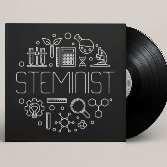 Science Technology Engineering and Math Custom Vinyl Record Sleeves