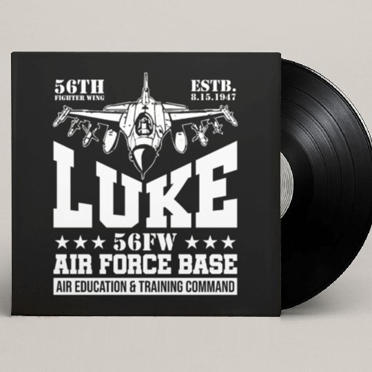 Luke Air Force Base USAF F35 Fighter Wing Custom Vinyl Record Sleeves