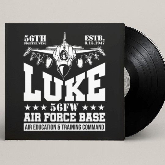 Luke Air Force Base USAF F35 Fighter Wing Custom Vinyl Record Sleeves