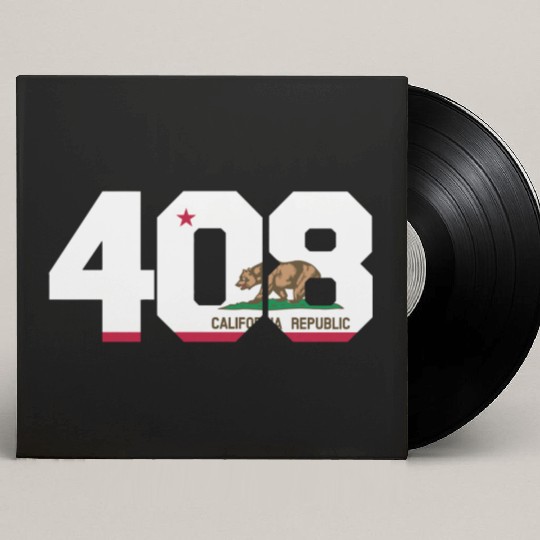 Area Code 408 San Jose California Custom Vinyl Record Sleeves