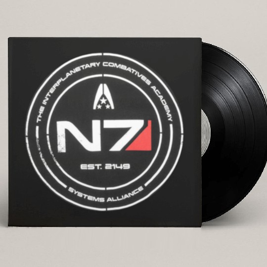 N7 Mass Effect Commander Shepherd Custom Vinyl Record Sleeves