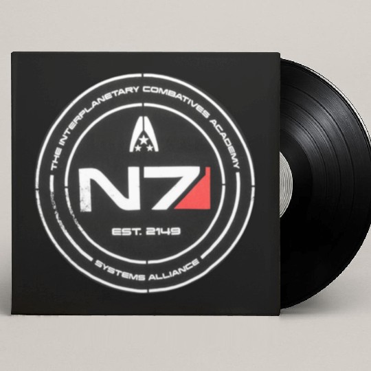 N7 Mass Effect Commander Shepherd Custom Vinyl Record Sleeves