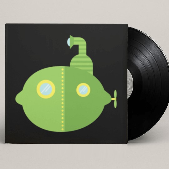 Submarine Lime Custom Vinyl Record Sleeves