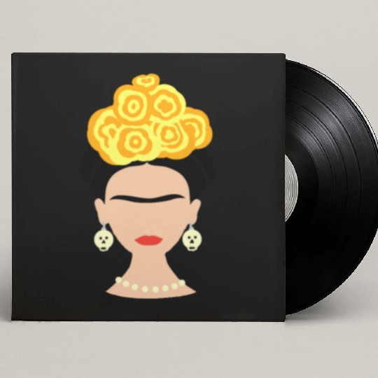 Viva Frida Kahlo Art Print Custom Vinyl Record Sleeves