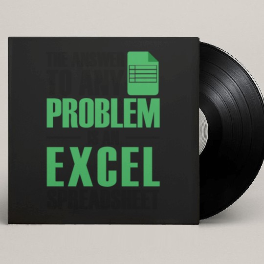 Answer To Any Problem Excel Spreadsheet Accountant Custom Vinyl Record Sleeves