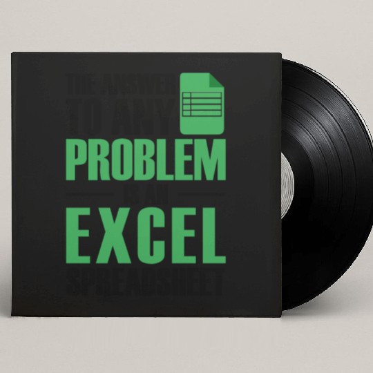 Answer To Any Problem Excel Spreadsheet Accountant Custom Vinyl Record Sleeves