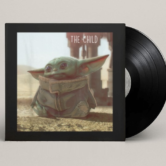 Star Wars The Mandalorian The Child Cute Scene Custom Vinyl Record Sleeves
