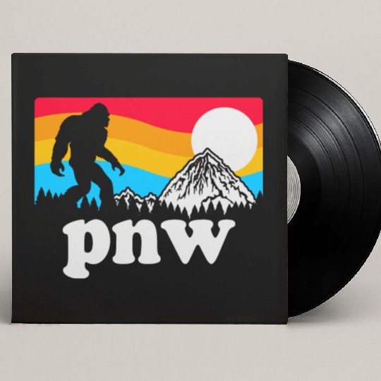 PNW Pacific Northwest Bigfoot Custom Vinyl Record Sleeves