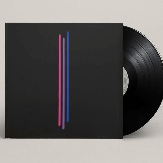 Subtle Bisexual Pride, Bi Flag, Pride Month Custom Vinyl Record Sleeves