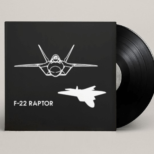Lockheed Martin F-22 Raptor Custom Vinyl Record Sleeves