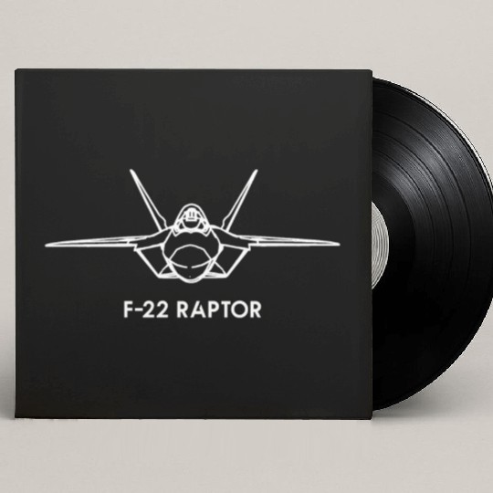 Lockheed Martin F-22 Raptor Custom Vinyl Record Sleeves