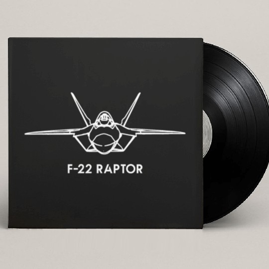 Lockheed Martin F-22 Raptor Custom Vinyl Record Sleeves