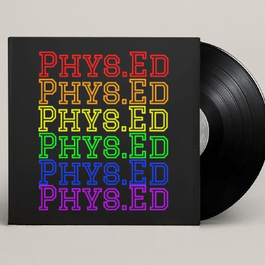 Physical Education Teacher- Rainbow Phys.Ed Custom Vinyl Record Sleeves