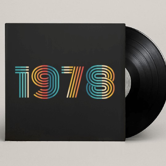 1978 Vintage Birthday since in 1978 Custom Vinyl Record Sleeves
