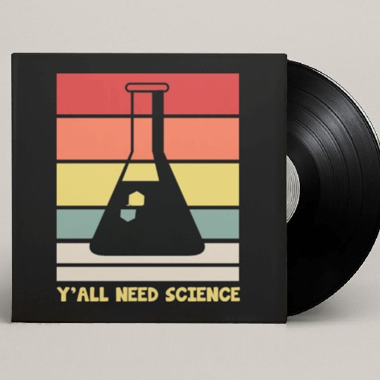 Y All Need Science Puns Cool Gifts For Geek Genius Custom Vinyl Record Sleeves