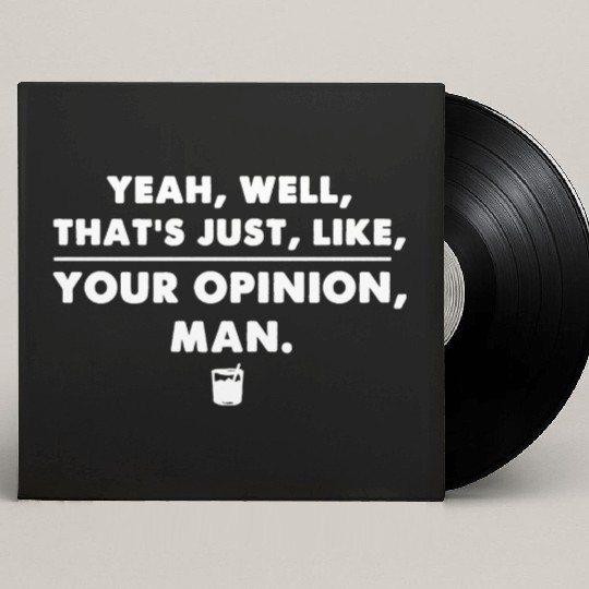 The Big Lebowski Funny Cool Movie Quote Custom Vinyl Record Sleeves