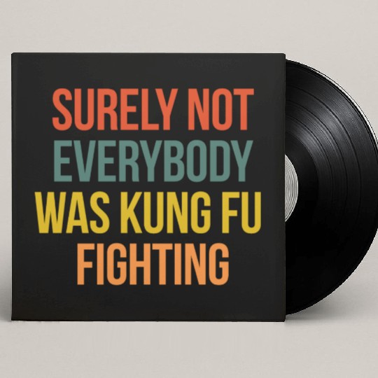 VINTAGE SURELY NOT EVERYBODY WAS KUNG FU FIGHTING Custom Vinyl Record Sleeves