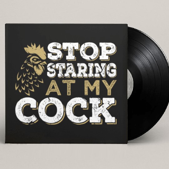 Chicken Cock Penis joke Sexual Custom Vinyl Record Sleeves