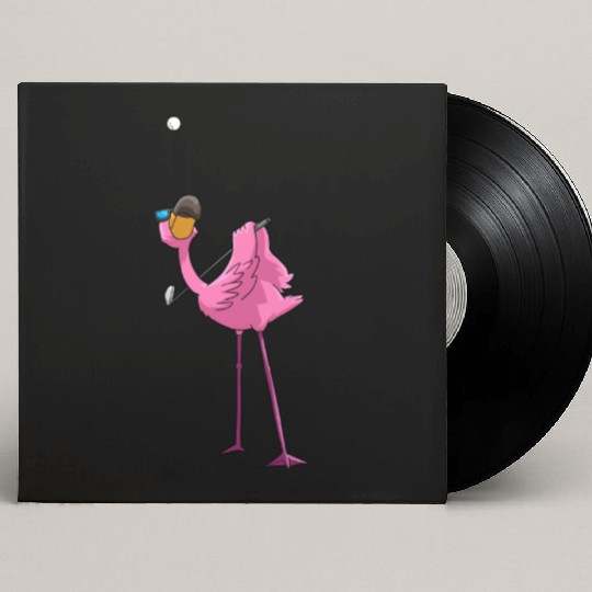 Flamingo Golf Golfing Custom Vinyl Record Sleeves